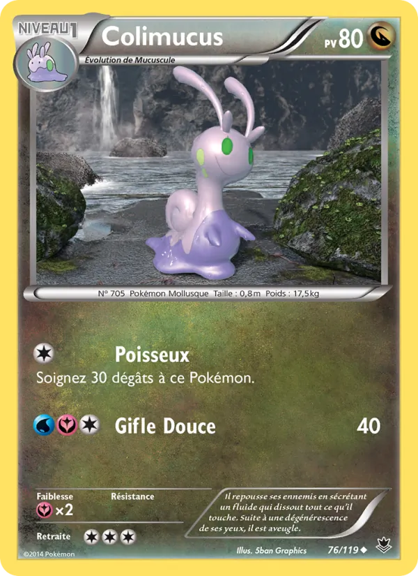 Carte Pokémon Colimucus 76/119 de l'extension Vigueur Spectrale