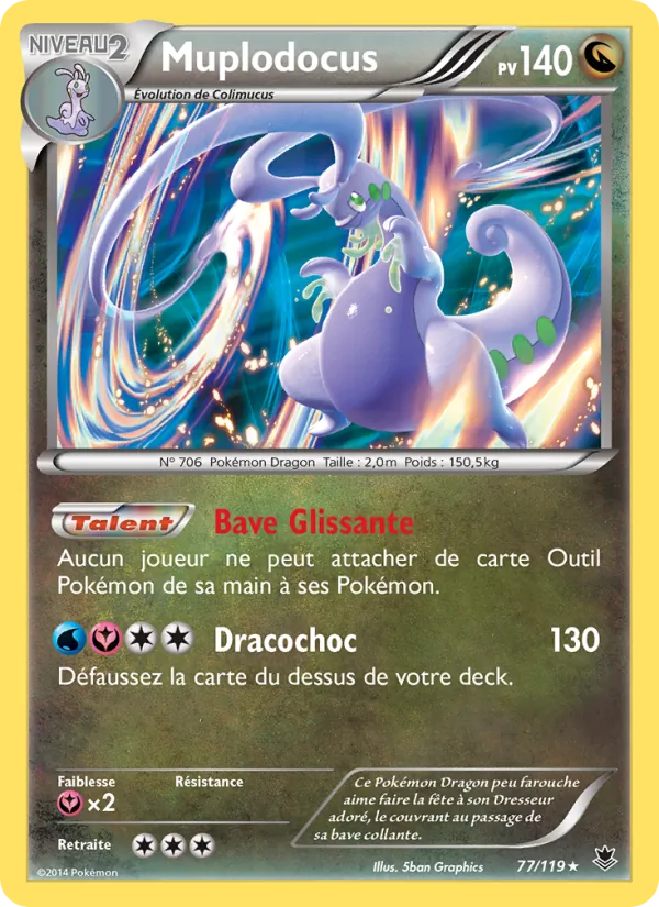 Carte Pokémon Muplodocus 77/119 de l'extension Vigueur Spectrale