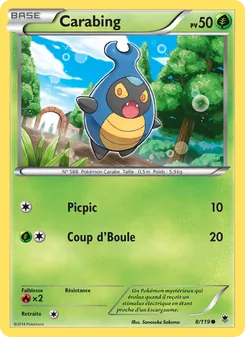 Carte Pokémon Carabing 8 — Vigueur Spectrale