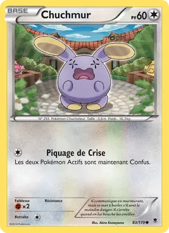 Carte Pokémon Chuchmur 83
