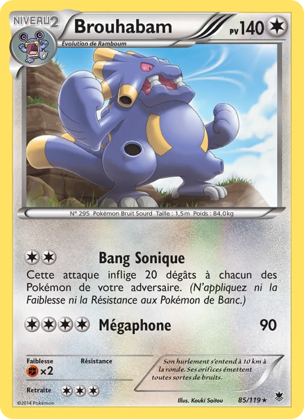 Carte Pokémon Brouhabam 85/119 de l'extension Vigueur Spectrale