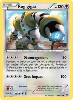 Carte Pokémon Regigigas 86