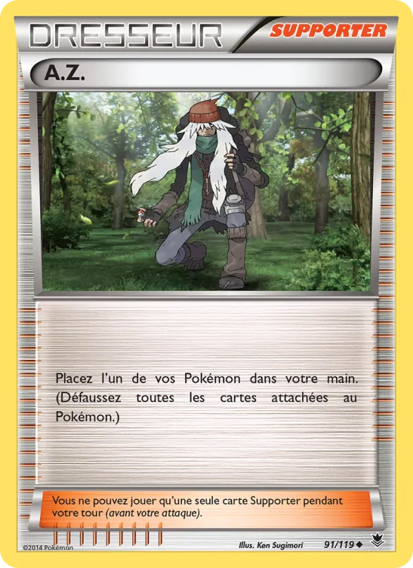 Carte Pokémon A.Z. 91/119 de l'extension Vigueur Spectrale