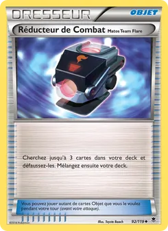 Carte Pokémon Réducteur de Combat Matos Team Flare 92
