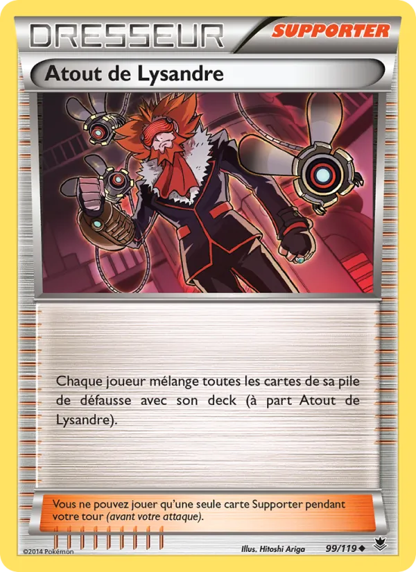 Carte Pokémon Atout de Lysandre 99/119 de l'extension Vigueur Spectrale