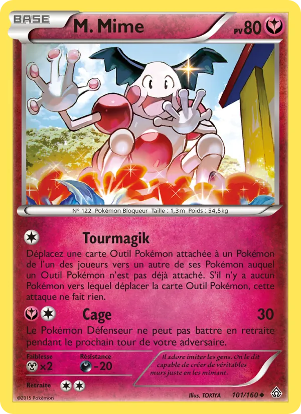 Carte Pokémon M. Mime 101/160 de l'extension Primo-Choc