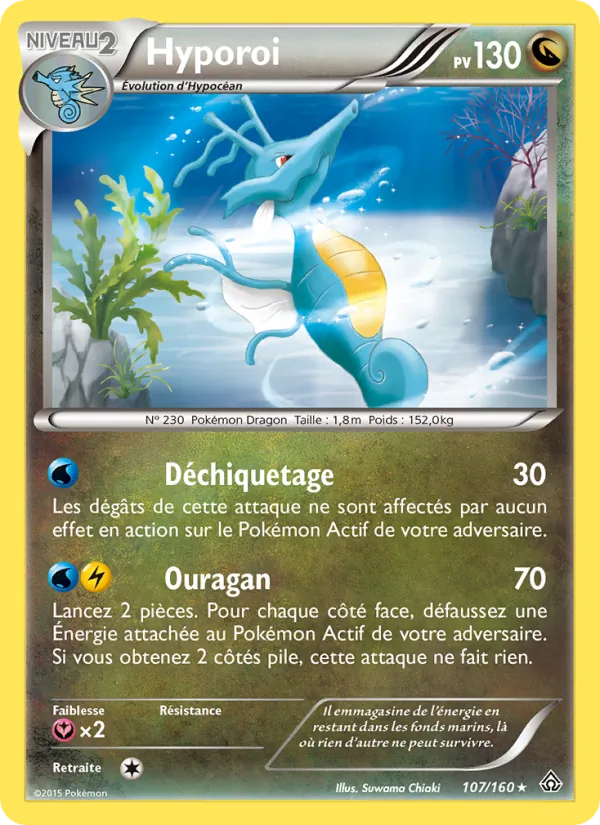 Carte Pokémon Hyporoi 107/160 de l'extension Primo-Choc