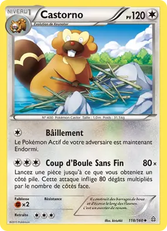 Carte Pokémon Castorno 118 — Primo-Choc