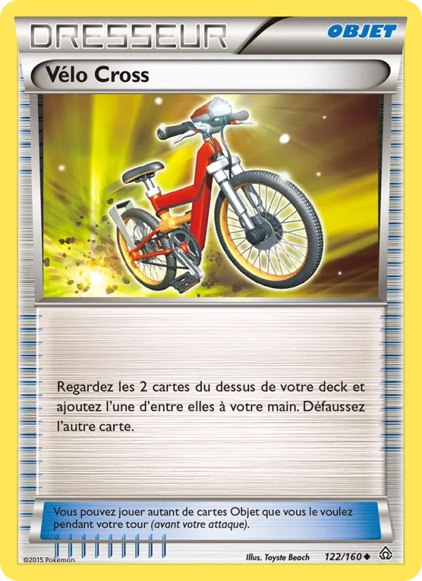 Carte Pokémon Vélo Cross 122/160 de l'extension Primo-Choc