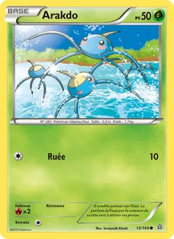 Carte Pokémon Arakdo 13
