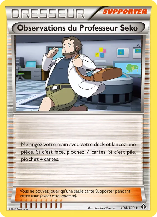 Carte Pokémon Observations du Professeur Seko 134/160 de l'extension Primo-Choc