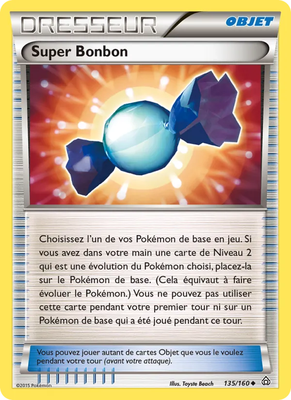 Carte Pokémon Super Bonbon 135/160 de l'extension Primo-Choc