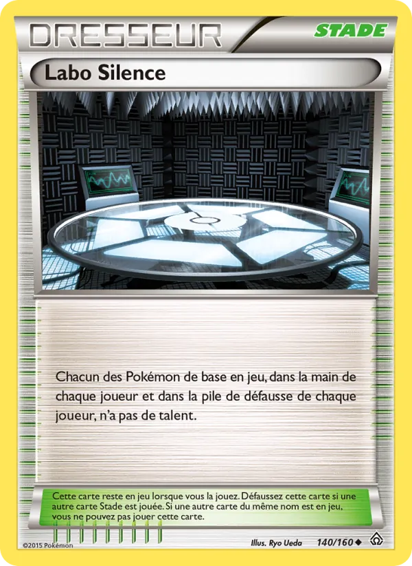 Carte Pokémon Labo Silence 140/160 de l'extension Primo-Choc