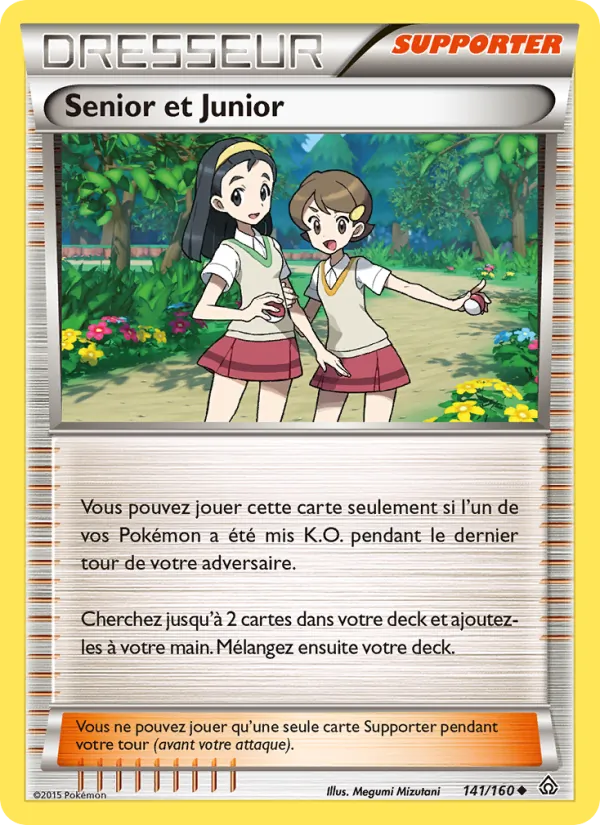 Carte Pokémon Senior et Junior 141/160 de l'extension Primo-Choc