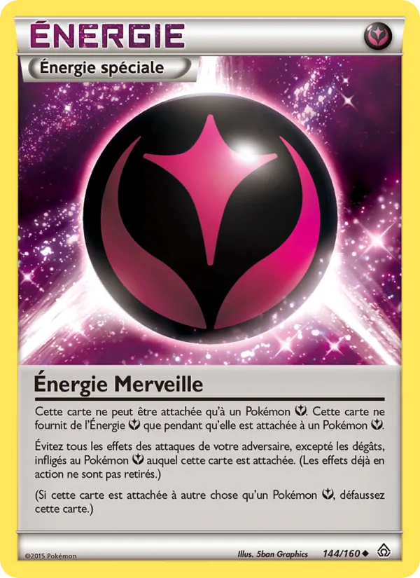 Carte Pokémon Énergie Merveille 144/160 de l'extension Primo-Choc