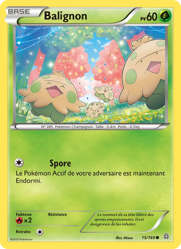 Carte Pokémon Balignon 15/160 de l'extension Primo-Choc