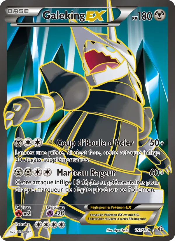 Carte Pokémon Galeking EX 153/160 de l'extension Primo-Choc