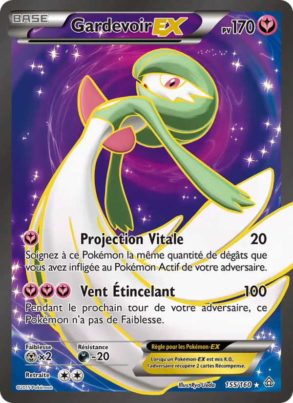 Carte Pokémon Gardevoir EX 155/160 de l'extension Primo-Choc