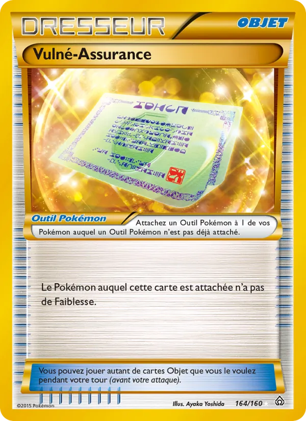 Carte Pokémon VulnéAssurance 164/160 de l'extension Primo-Choc