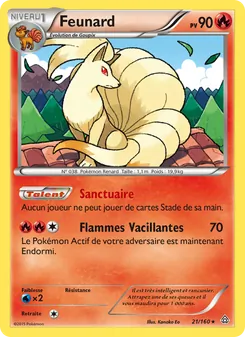 Carte Pokémon Feunard 21