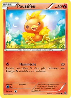 Carte Pokémon Poussifeu 25