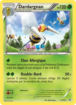 Carte Pokémon Dardargnan 3