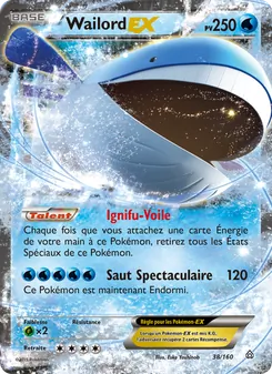 Carte Pokémon Wailord EX 38