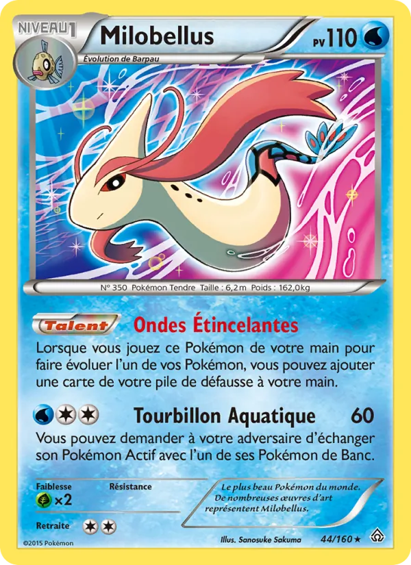 Carte Pokémon Milobellus 44/160 de l'extension Primo-Choc