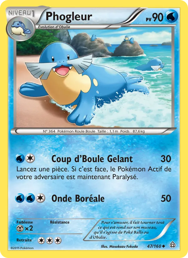 Carte Pokémon Phogleur 47/160 de l'extension Primo-Choc