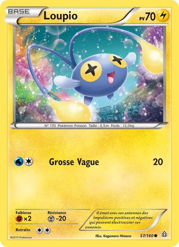 Carte Pokémon Loupio 57/160 de l'extension Primo-Choc