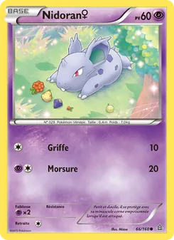 Carte Pokémon Nidoran♀ 66