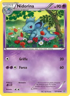 Carte Pokémon Nidorina 67