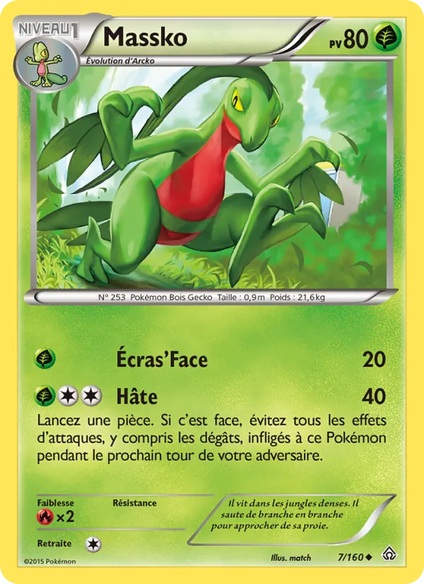 Carte Pokémon Massko 7/160 de l'extension Primo-Choc