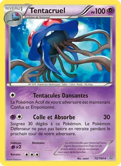 Carte Pokémon Tentacruel 72