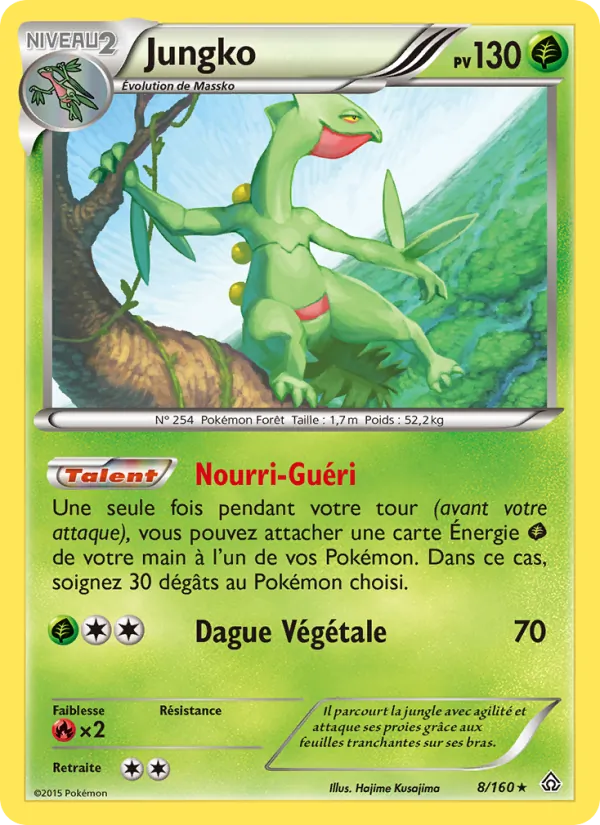 Carte Pokémon Jungko 8/160 de l'extension Primo-Choc
