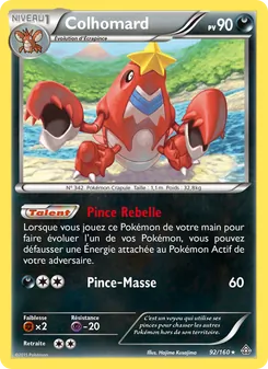 Carte Pokémon Colhomard 92 — Primo-Choc