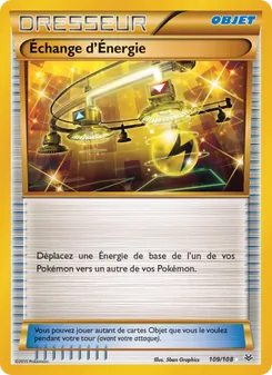 Carte Pokémon Échange d'Énergie 109 — Ciel Rugissant