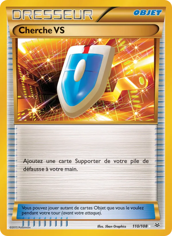 Carte Pokémon Cherche VS 110/108 de l'extension Ciel Rugissant