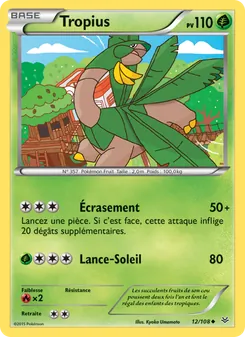 Carte Pokémon Tropius 12 — Ciel Rugissant