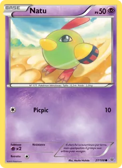 Carte Pokémon Natu 27 — Ciel Rugissant