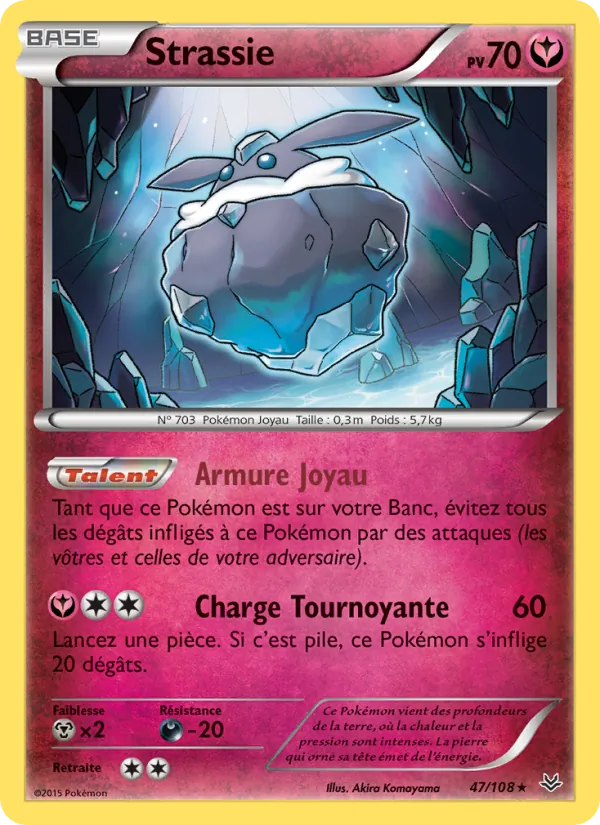 Carte Pokémon Strassie 47/108 de l'extension Ciel Rugissant