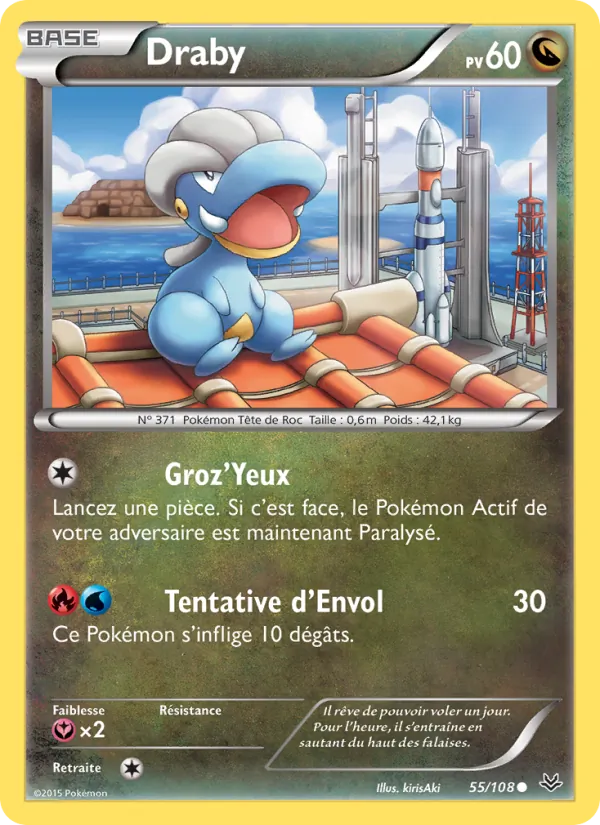 Carte Pokémon Draby 55/108 de l'extension Ciel Rugissant
