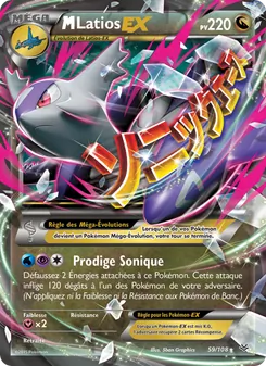 Carte Pokémon M-Latios EX 59 — Ciel Rugissant
