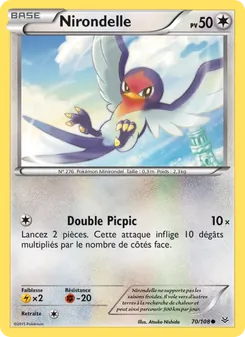 Carte Pokémon Nirondelle 70 — Ciel Rugissant