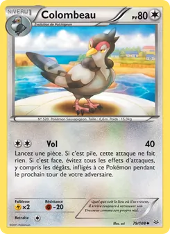 Carte Pokémon Colombeau 79 — Ciel Rugissant