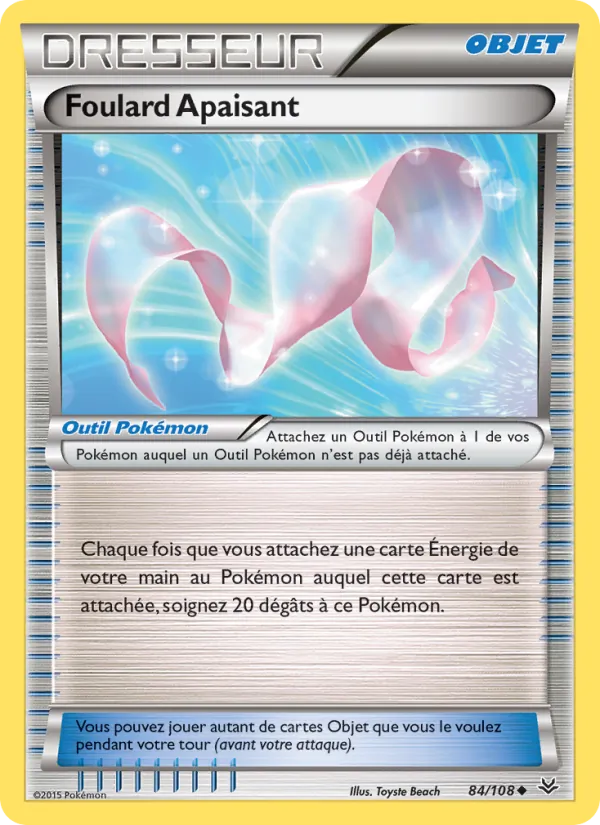 Carte Pokémon Foulard Apaisant 84/108 de l'extension Ciel Rugissant