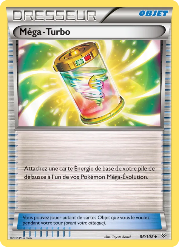 Carte Pokémon Méga-Turbo 86/108 de l'extension Ciel Rugissant