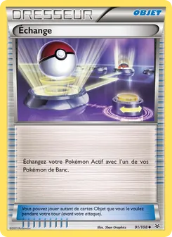 Carte Pokémon Échange 91