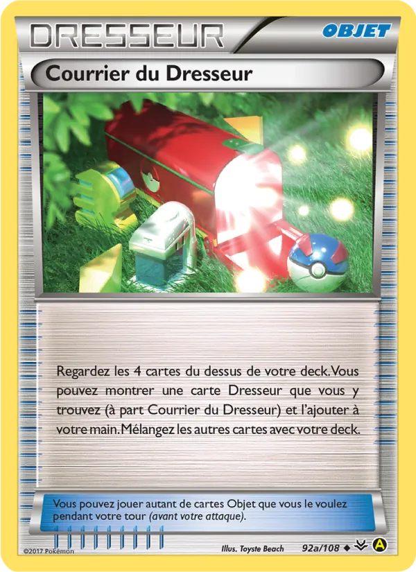 Carte Pokémon Courrier du Dresseur 92a/108 de l'extension Ciel Rugissant
