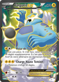 Carte Pokémon Fulguris EX 98 — Ciel Rugissant